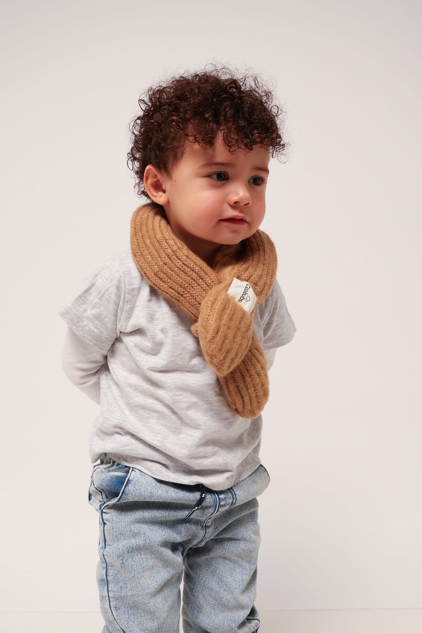 Yarn Winter Scarf - Beige