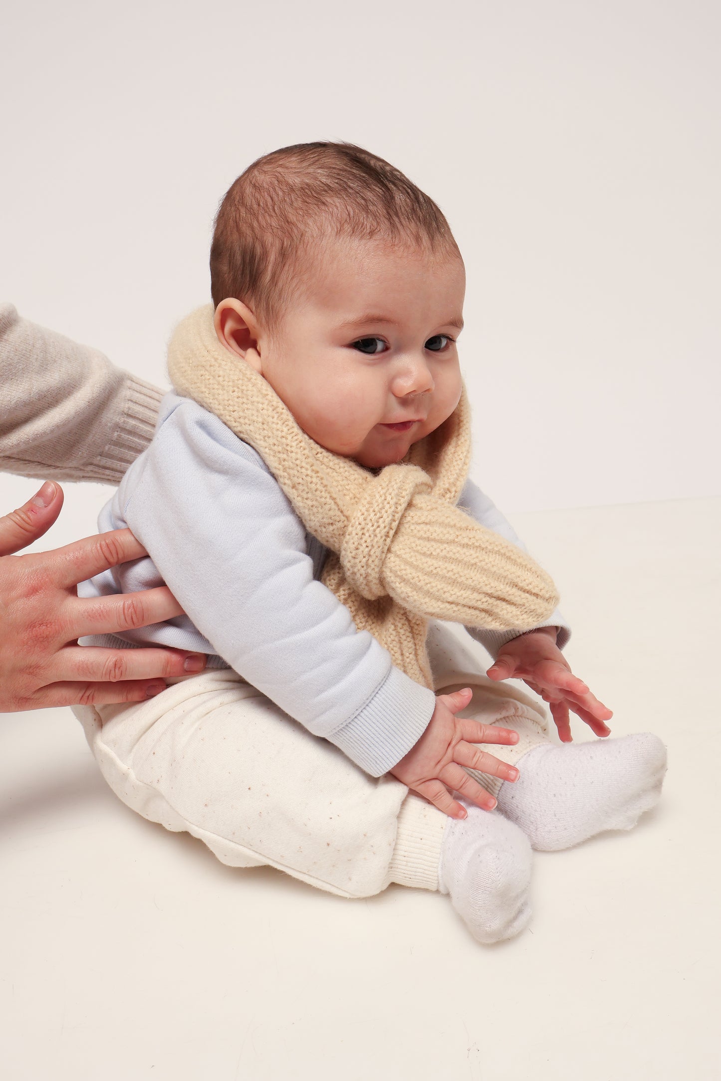Yarn Winter Scarf - White