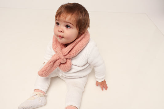 Yarn Winter Scarf - Rose