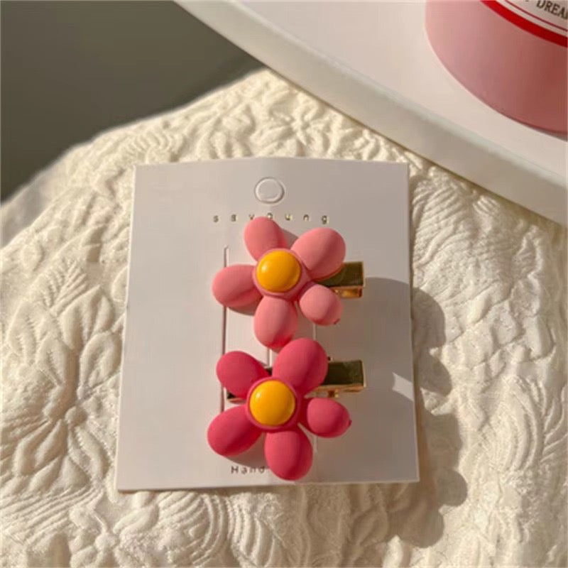 Pink Hair Clip Sets