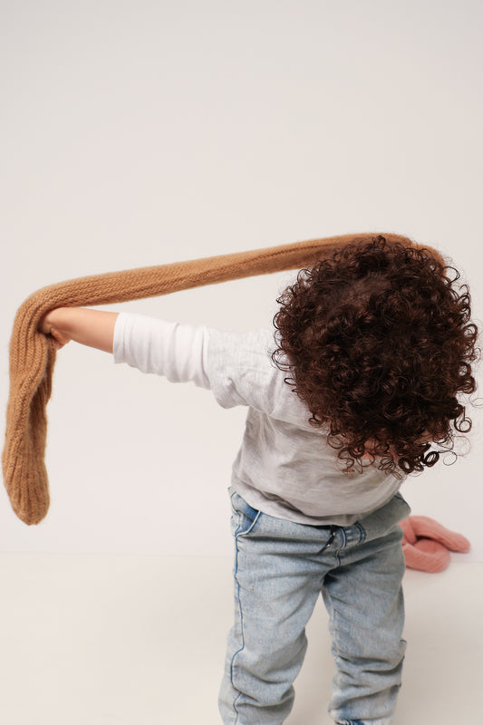 Yarn Winter Scarf - Beige