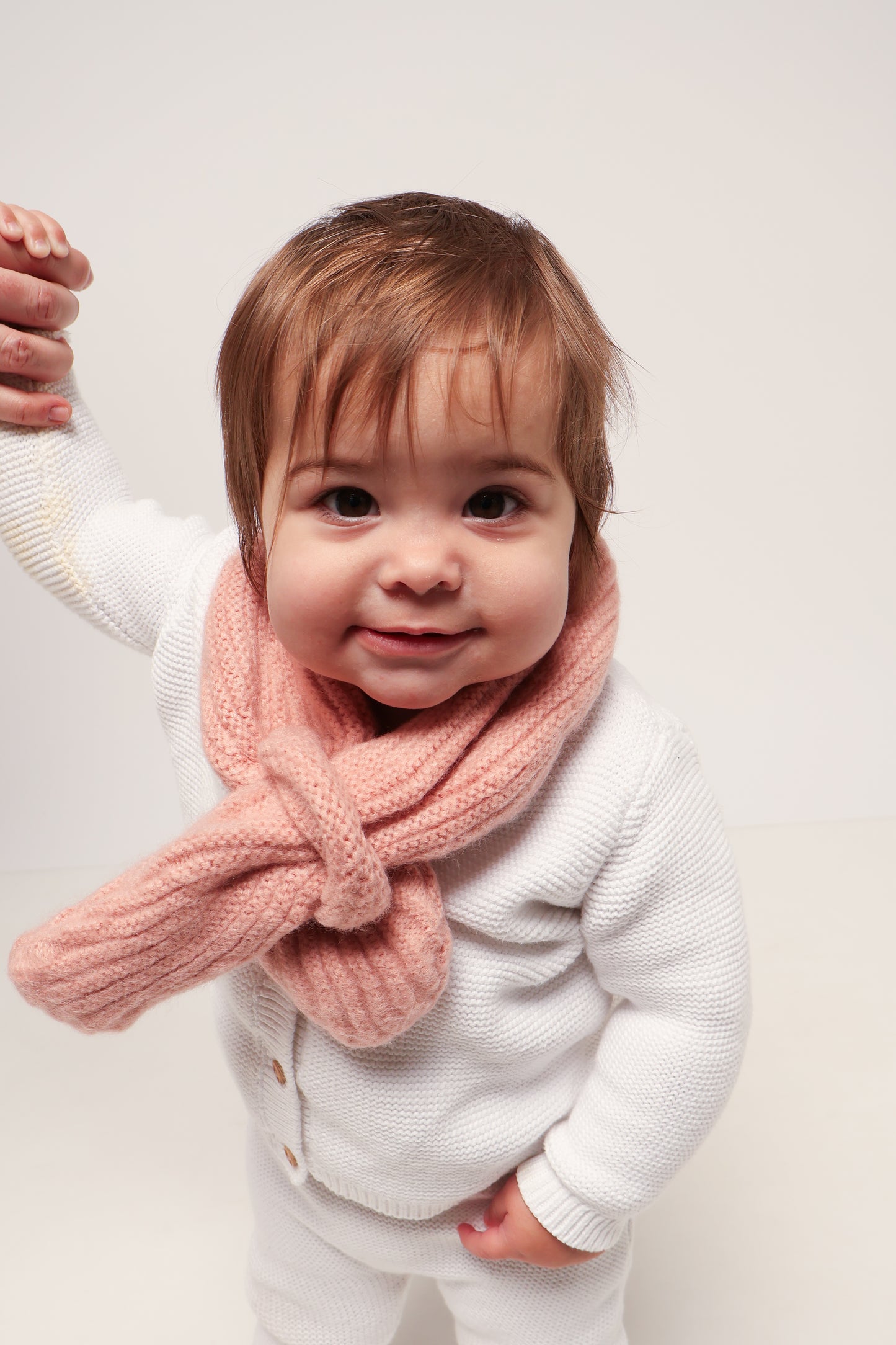 Yarn Winter Scarf - Rose