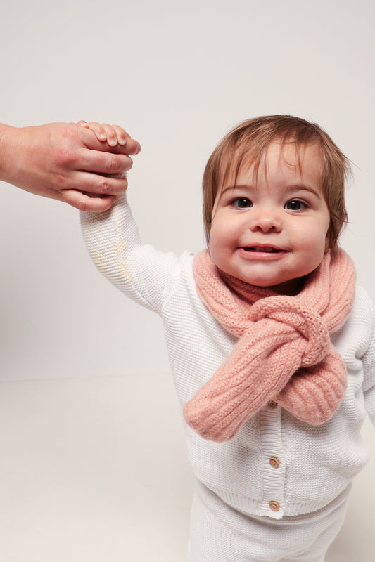 Yarn Winter Scarf - Rose