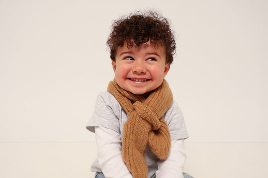 Yarn Winter Scarf - Beige